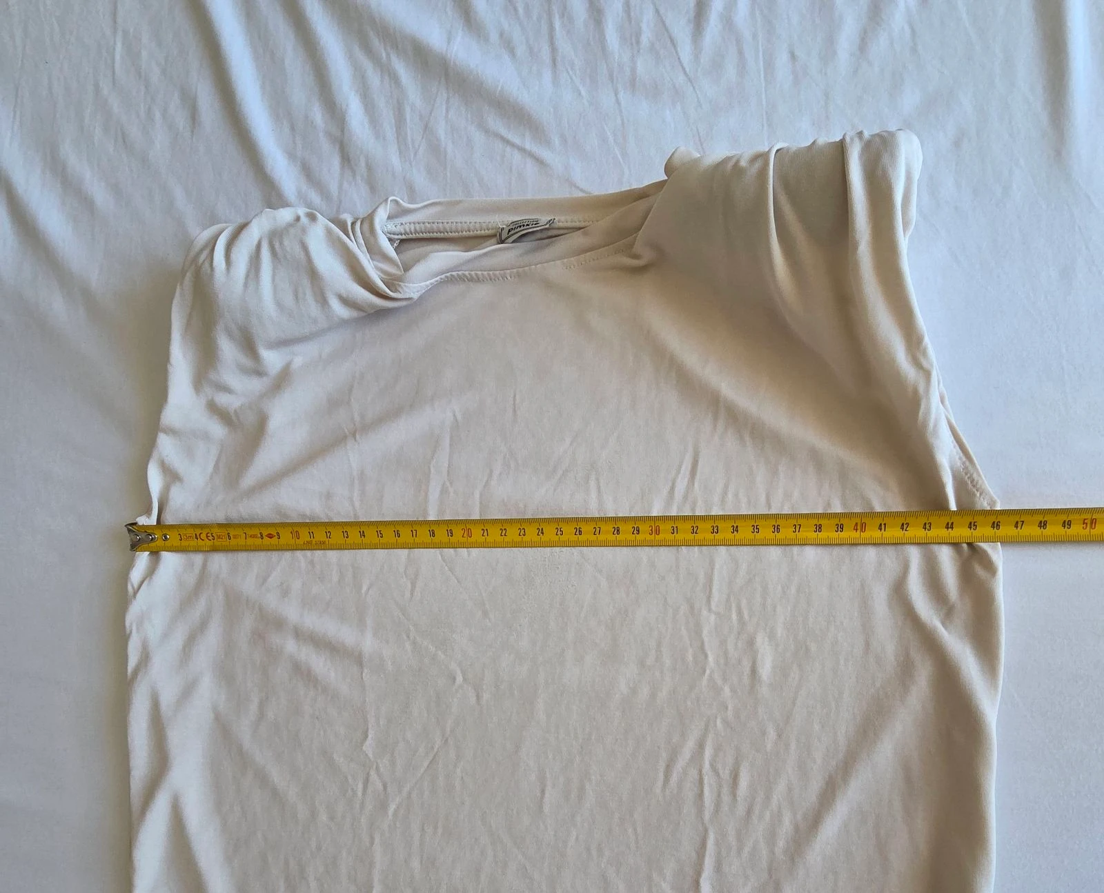 Camiseta beige crudo Pimkie M 38 con hombreras estilo retro – photo 7